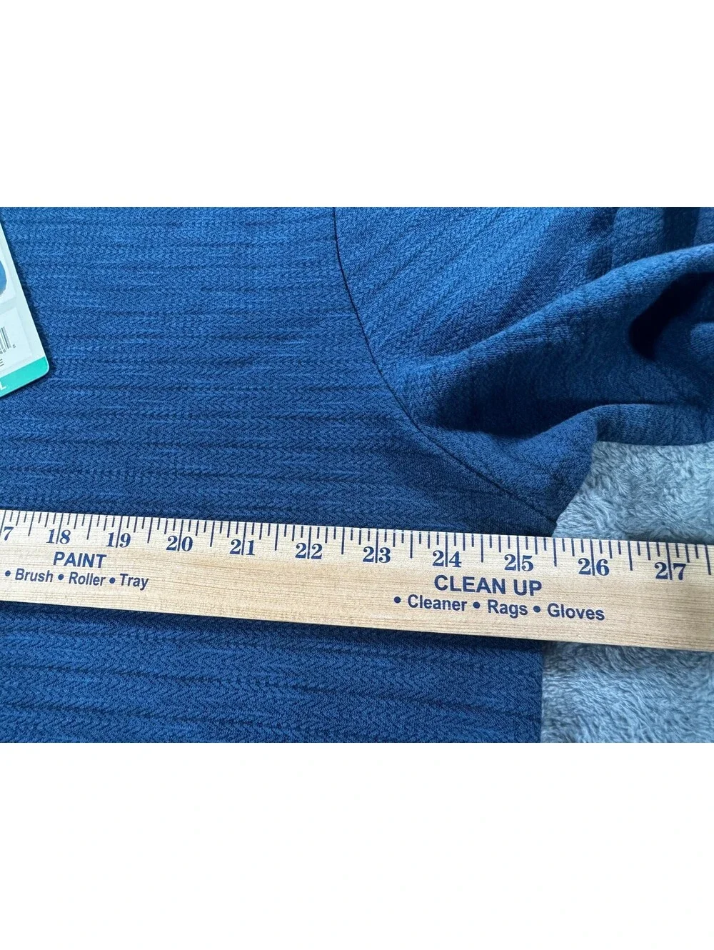 Dockers Men's Quarter Zip Regular Fit Textured Fabric Pullover Size XL Blue